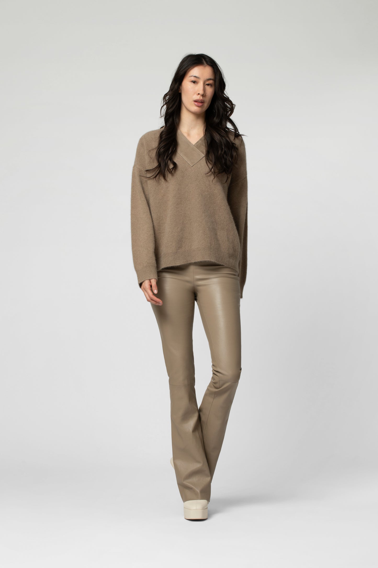 Legging en cuir BEYINA