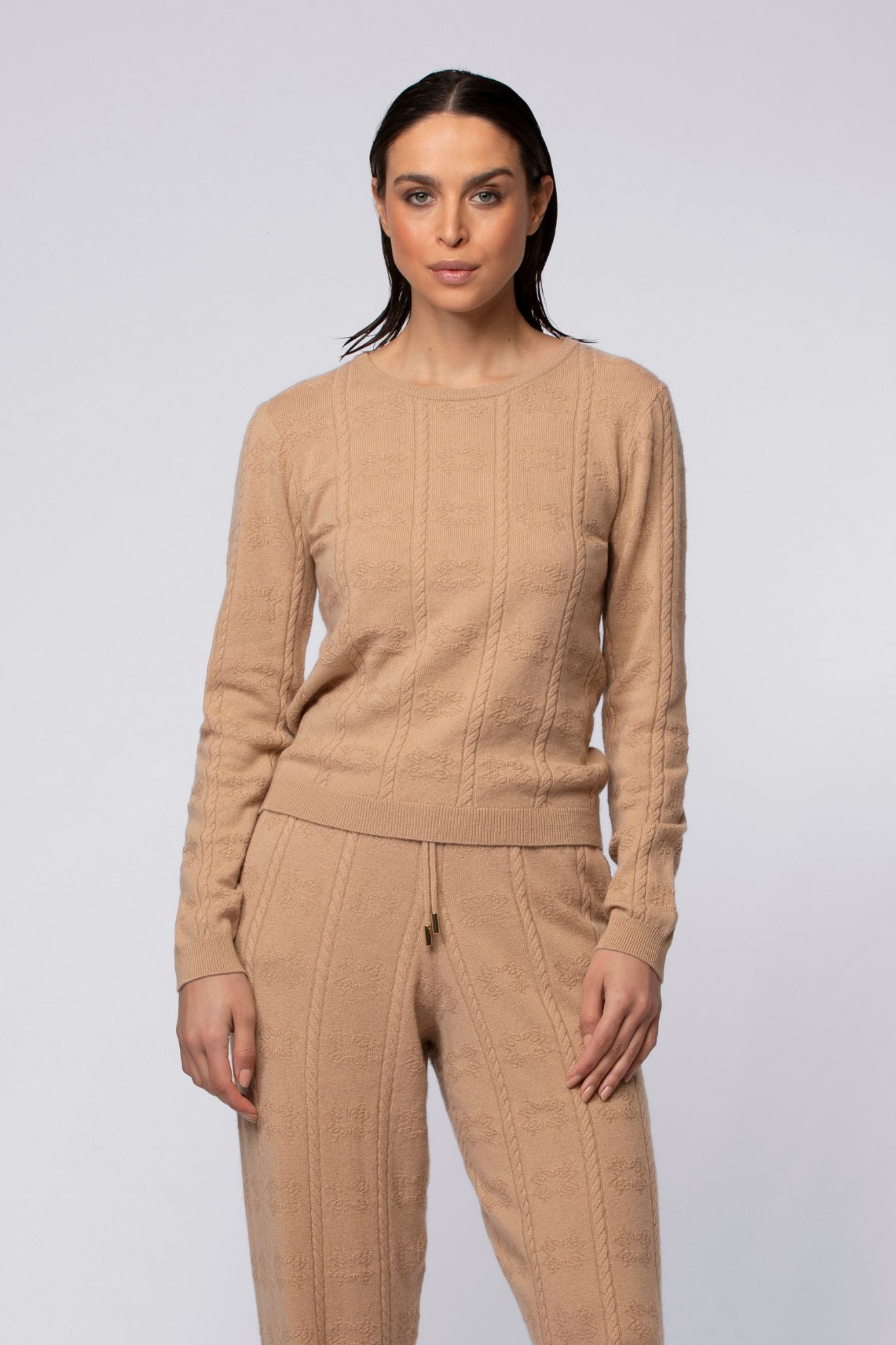 Pull PALY camel en cachemire haut de gamme MAX&MOI