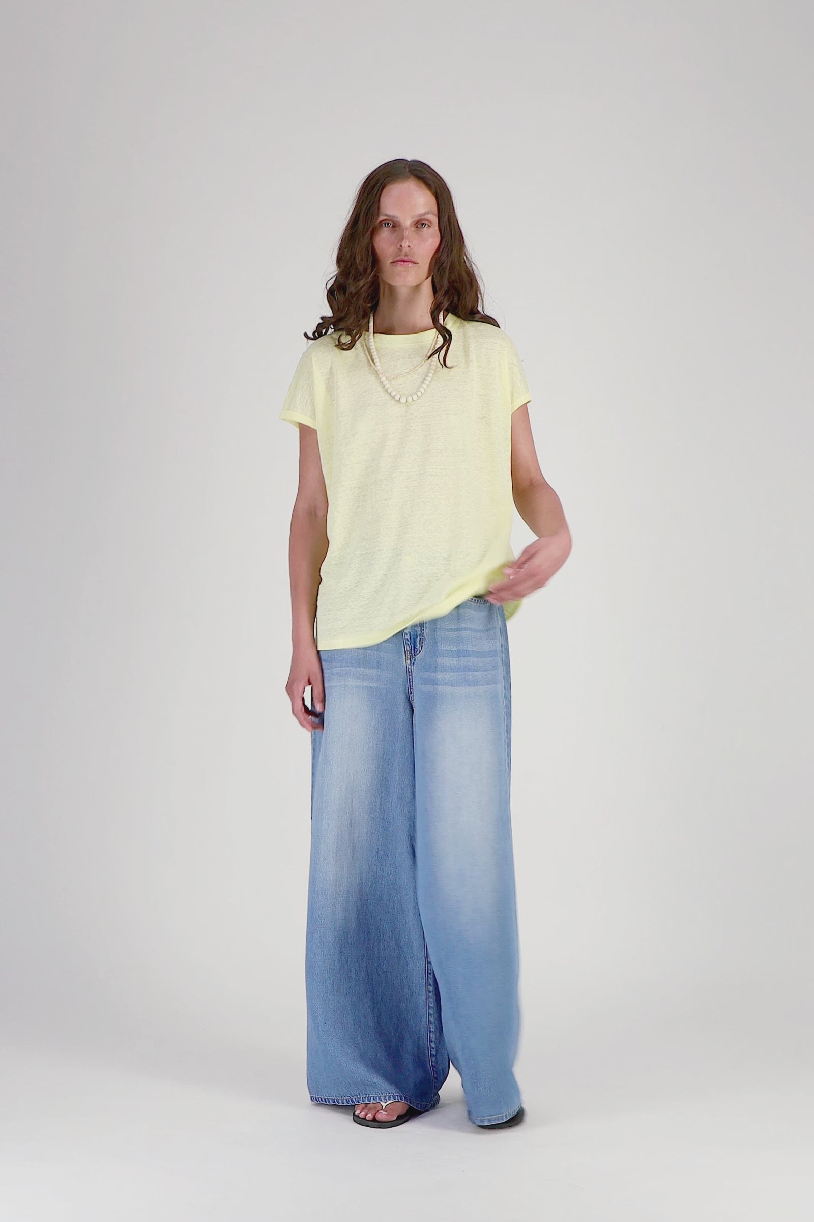 T-shirt jersey de lin style élégant MAX&MOI mode femme luxe contemporain sun