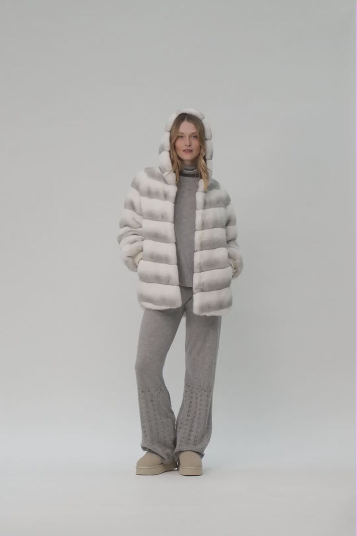 Mimi white faux fur coat | Women's luxury fashion – Maxemoi