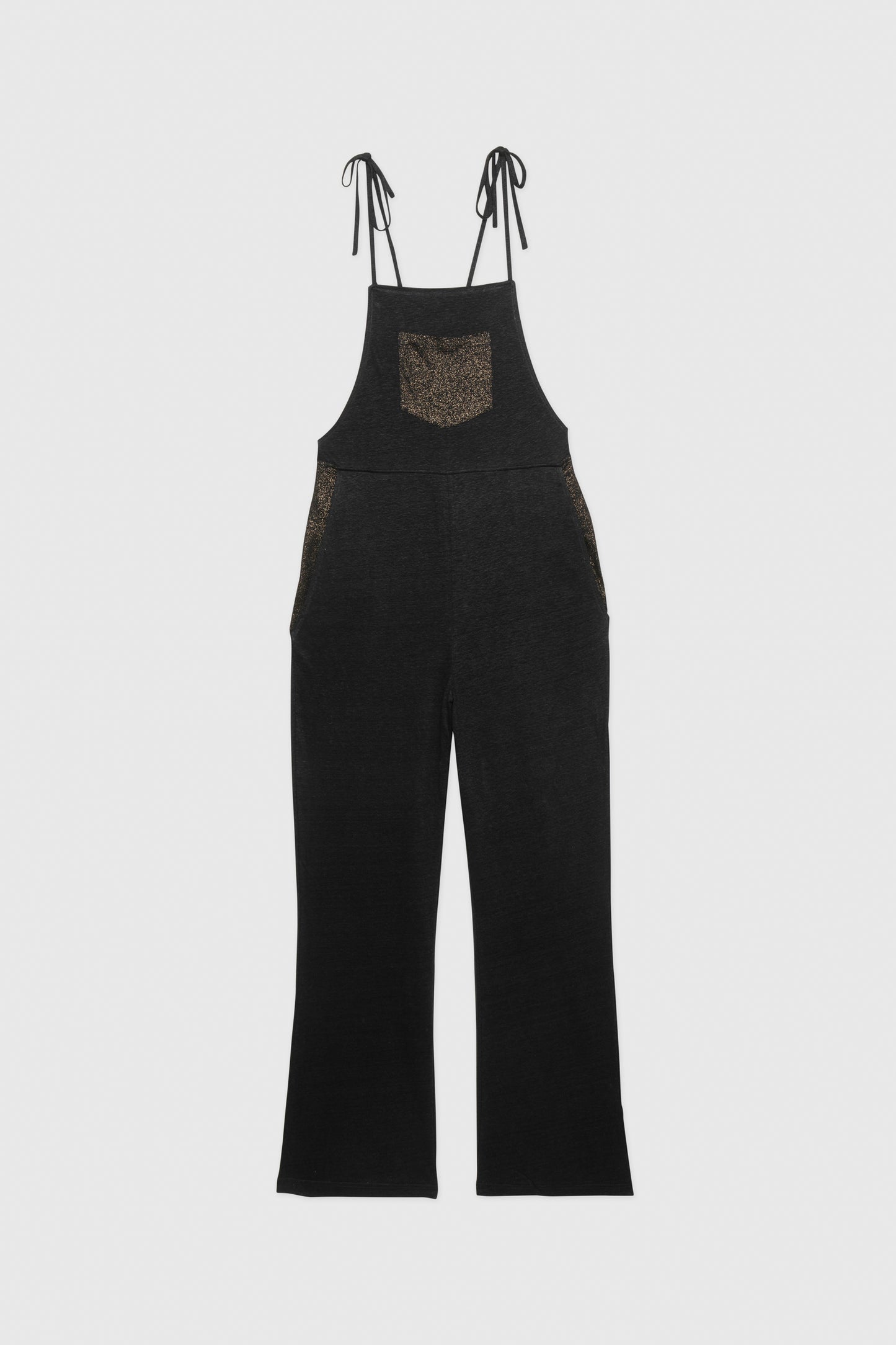 CATTAY black linen jumpsuit