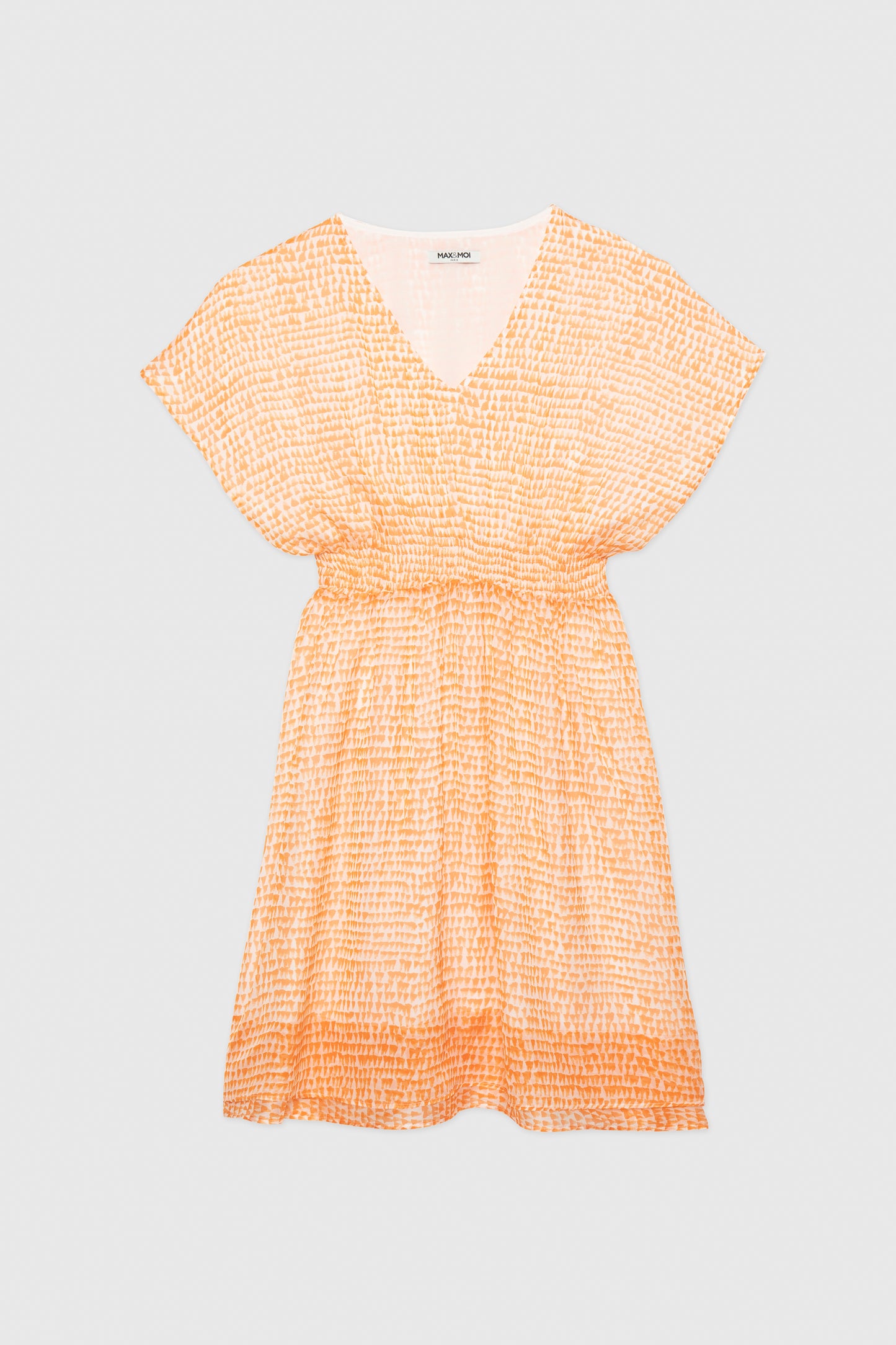 ISLA Orange silk dress