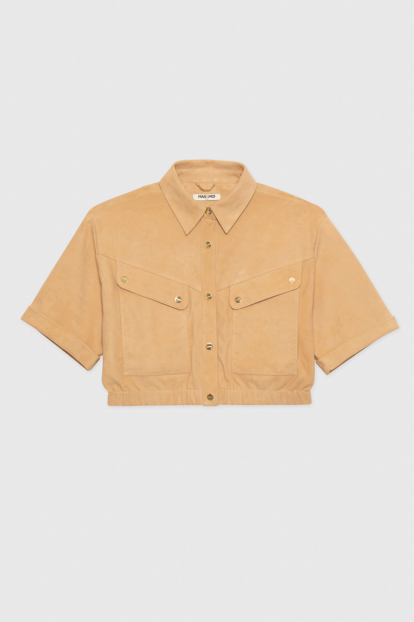 Raw-colored suede ORNATA jacket