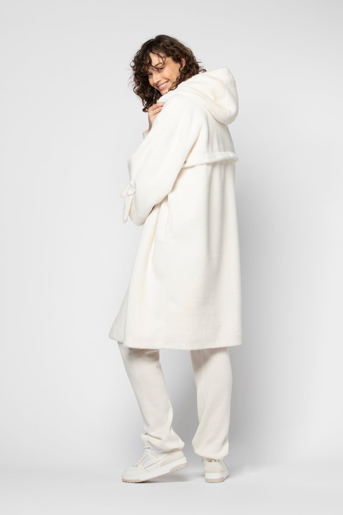 Manteau MYER blanc Polyester haut de gamme femme MAX&MOI