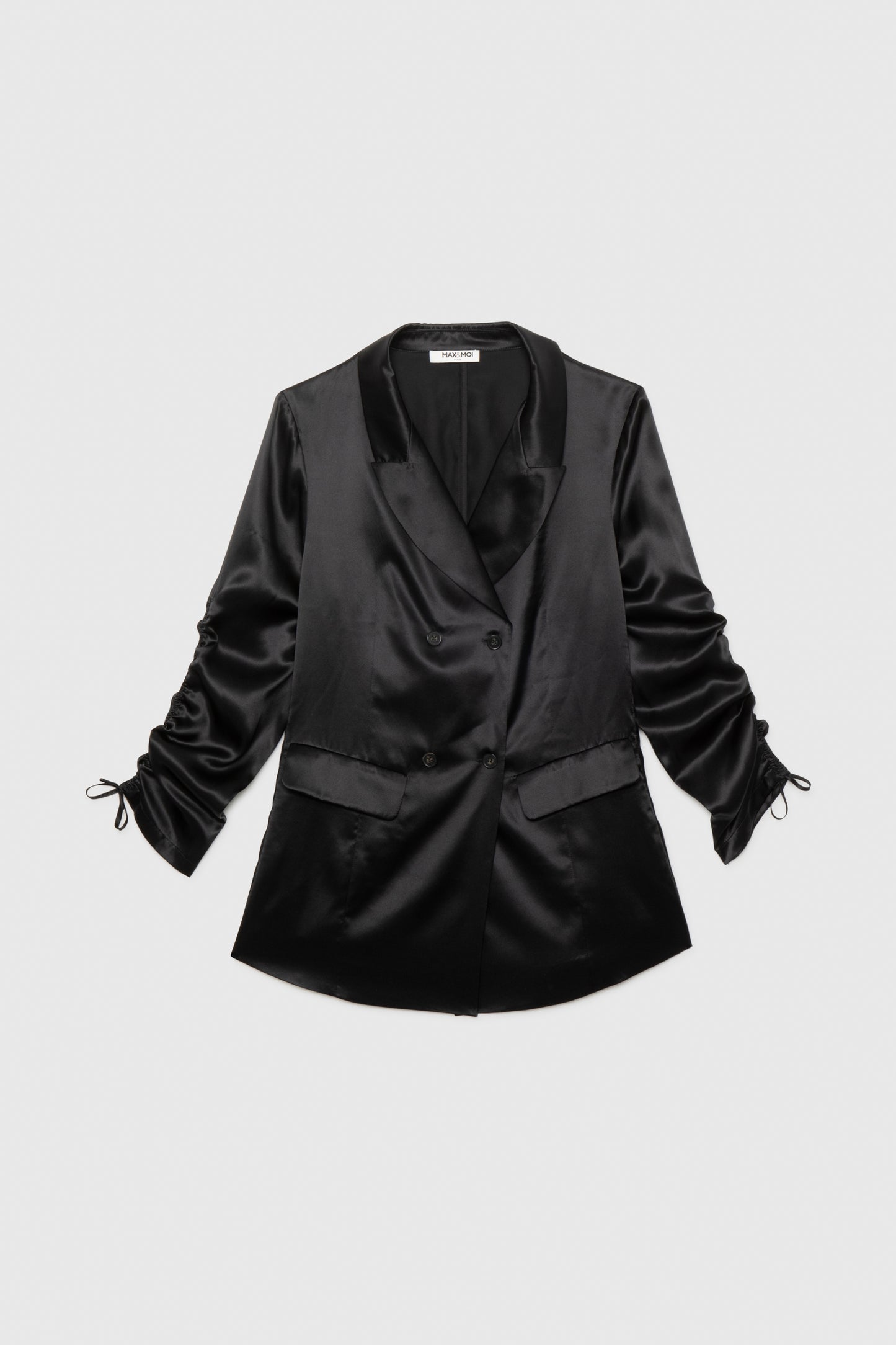 Veste SUSIE noir Soie haut de gamme femme MAX&MOI