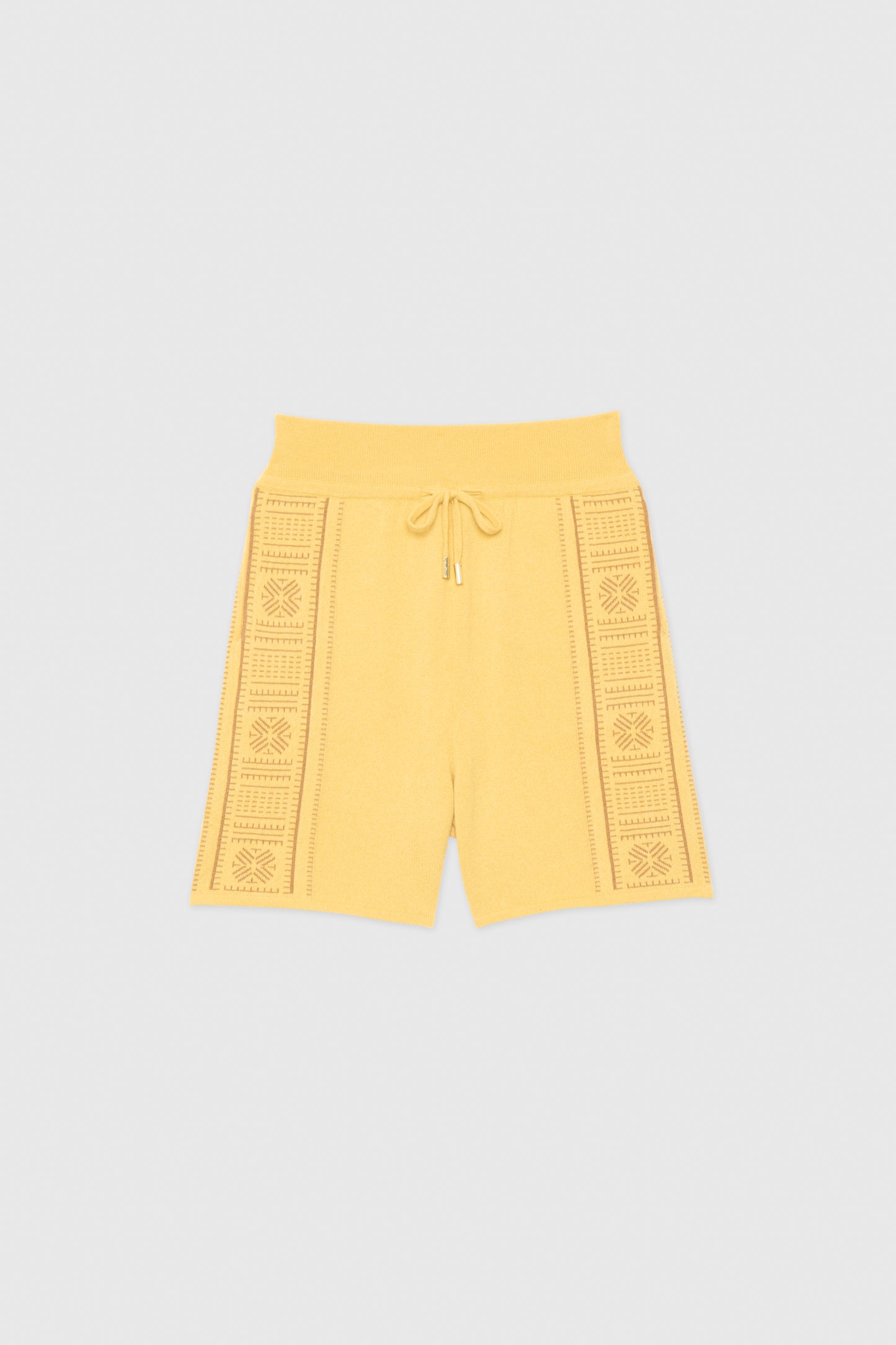 ALBA saffron cashmere shorts