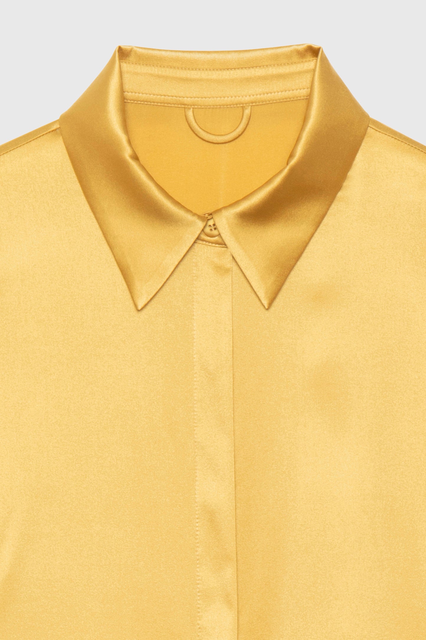 LEVY saffron silk shirt