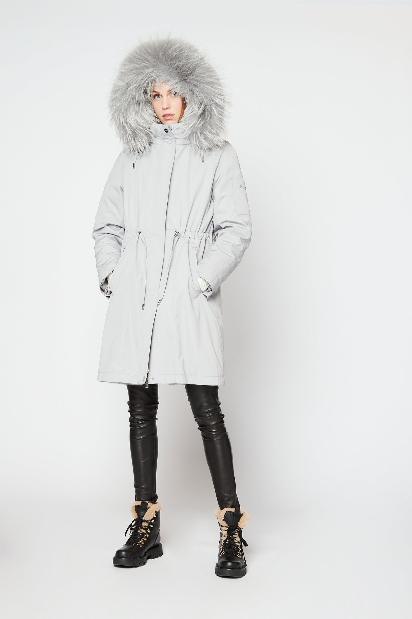 TWO-IN-ONE PARKA H22DIAH22LIGHTGREY